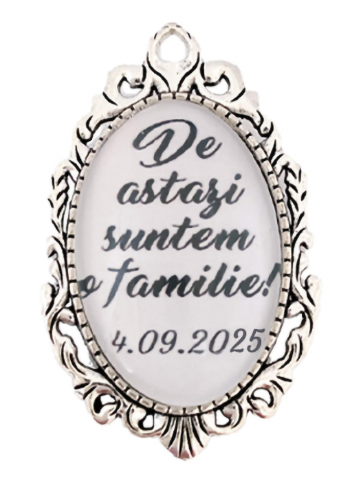 Brosa personalizata nunta "De astazi suntem o familie" [1]