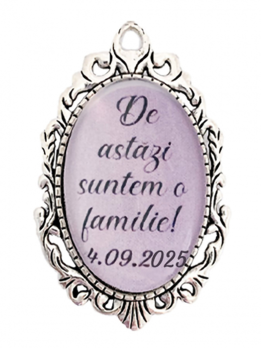 Brosa personalizata nunta "De astazi suntem o familie" [1]