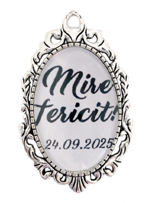 Brosa personalizata nunta mire fericit [1]