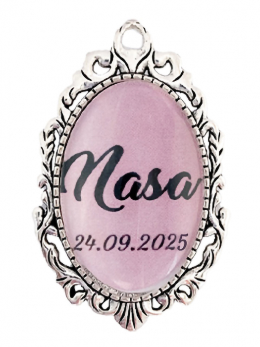 Brosa personalizata nunta pentru nasa [1]