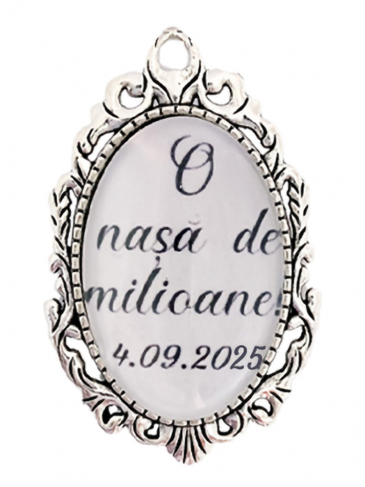 Brosa personalizata nunta "O nasa de milioane" [1]