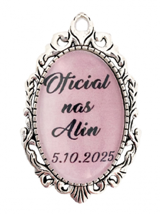 Brosa personalizata nunta "Oficial nas" [1]