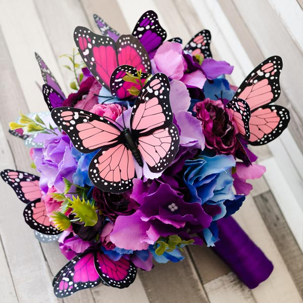 Buchet cu fluturi multicolori 2 [1]