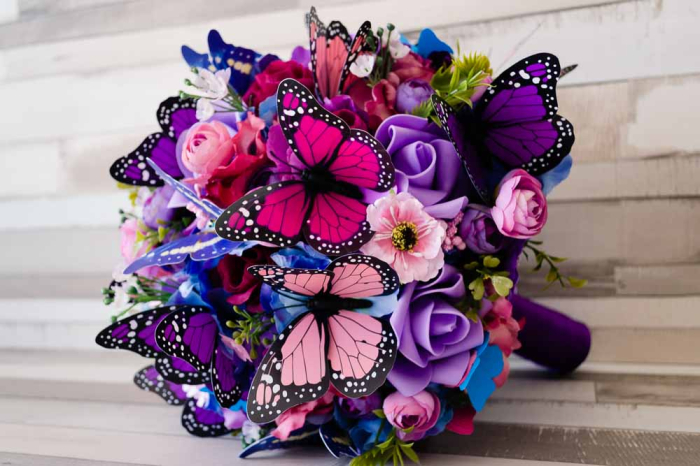 Buchet cu fluturi multicolori 4 [4]