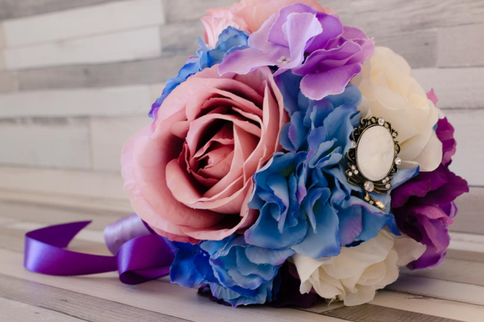 Buchet cu hortensii mov si albastre [5]