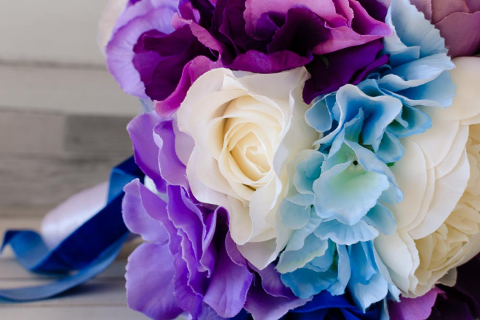 Buchet cu hortensii mov si albastre [3]