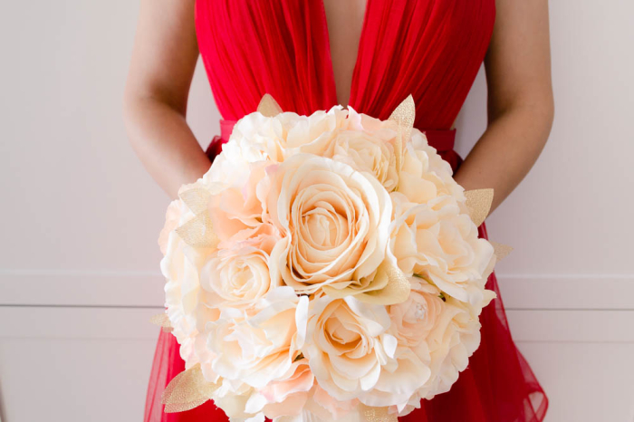 Buchet cu trandafiri somon [6]