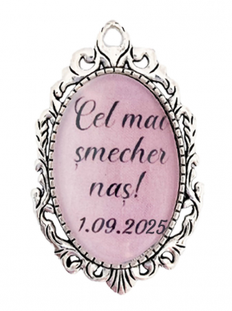 Brose - Brosa personalizata nunta "Cel mai smecher nas"