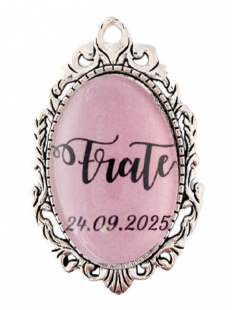 Brose - Brosa personalizata nunta pentru fratele mirilor