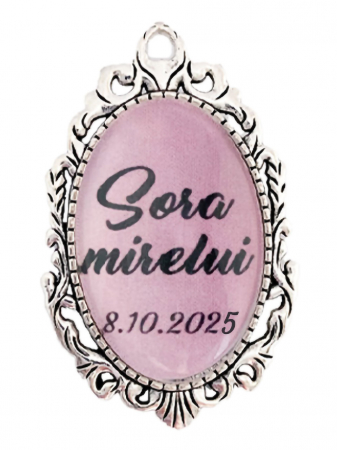 Brose - Brosa personalizata nunta sora mirelui