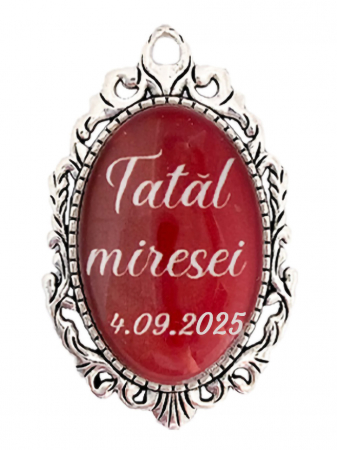 Brose - Brosa personalizata nunta pentru tatal miresei