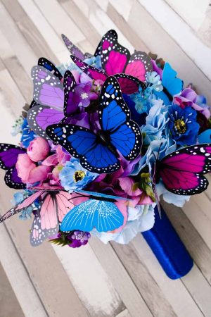 Buchet cu fluturi multicolori 3 [4]