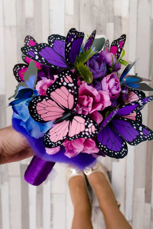 Buchet cu fluturi multicolori [2]
