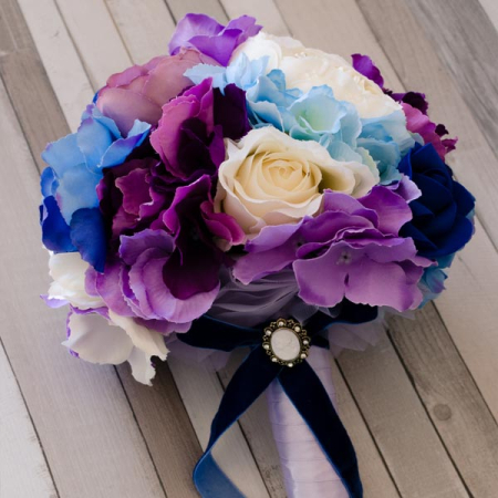 Buchet cu hortensii mov si albastre [0]