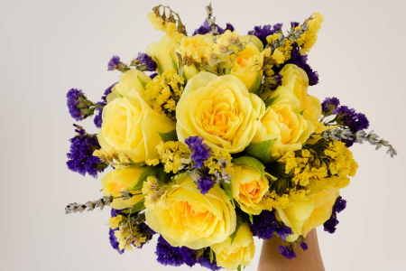 Buchet cu trandafiri galbeni [5]