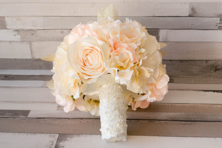 Buchet cu trandafiri somon [2]