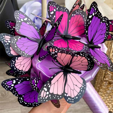 Buchete - Buchet mic cu fluturi multicolor