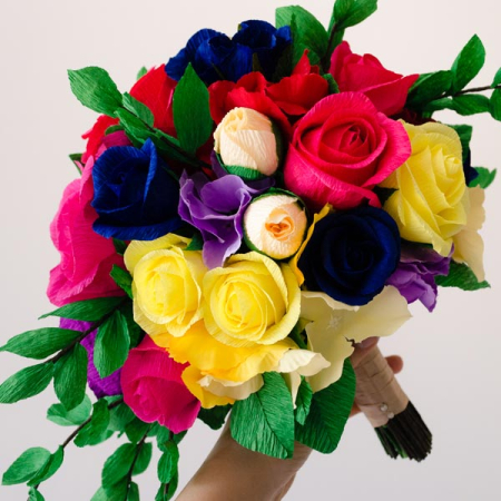Hartie - Buchet multicolor cu frunze