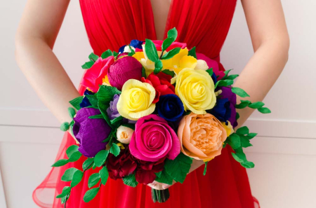 Buchet multicolor cu frunze [5]