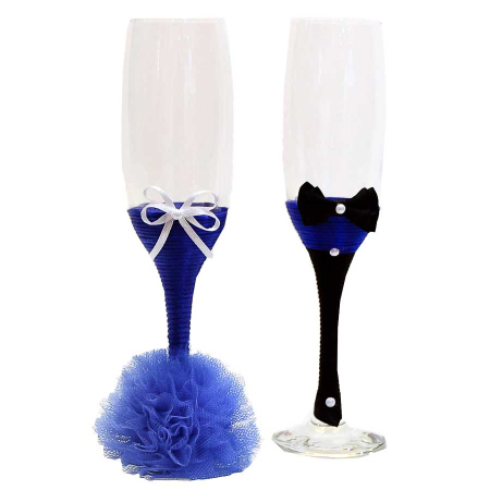 Pahare - Set 2 pahare miri cu tiul albastru roial