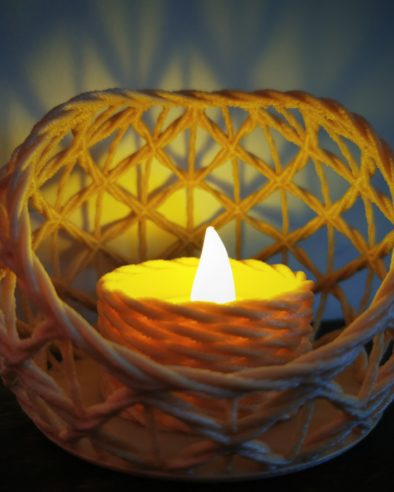 Cuib de lumină - compatibil cu lumanare LED tealight [2]