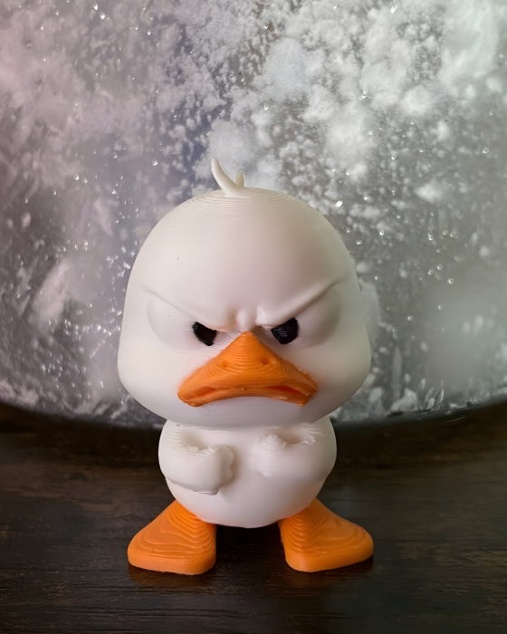 breloc moody printat 3d duck angry [1]