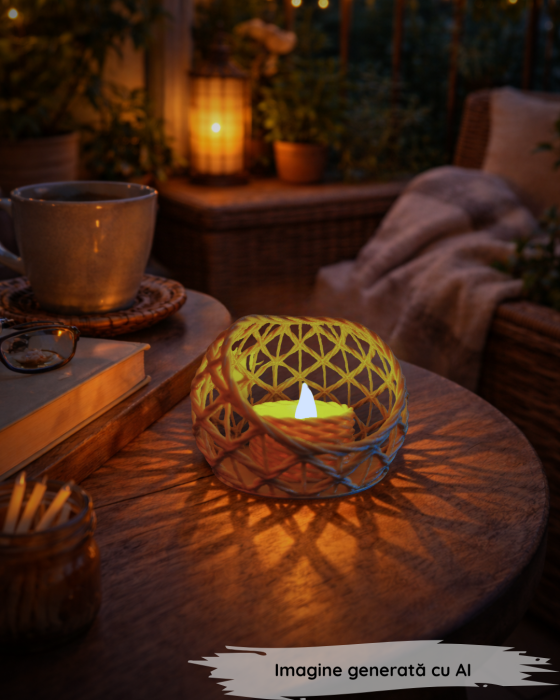 Cuib de lumină - compatibil cu lumanare LED tealight [3]