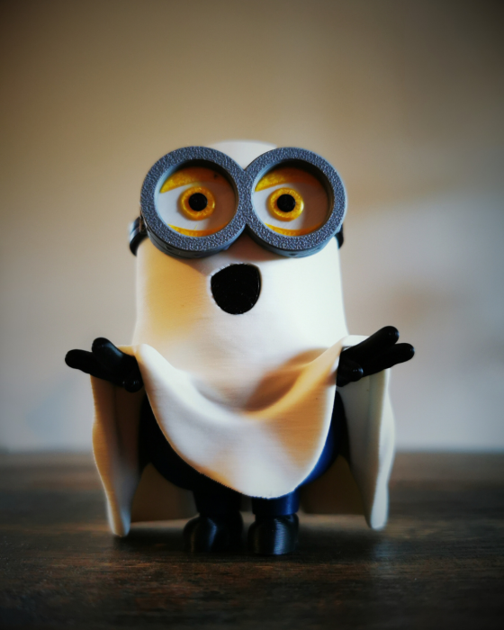 minion fantomă halloween decor printat 3D cu lumină led [1]