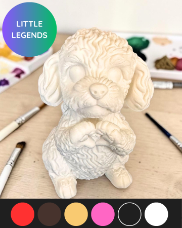 ARTISTINO - set de colorat - Figurina de colorat Cățel Little Legends ARTISTINO