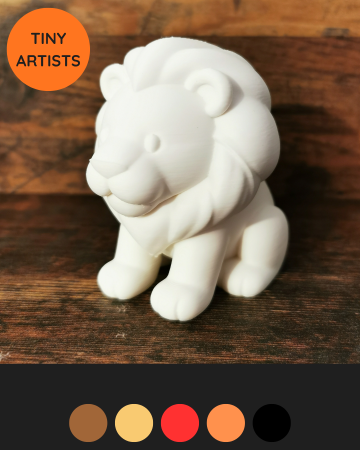 ARTISTINO Leu – Set de Colorat | Tiny Artists
