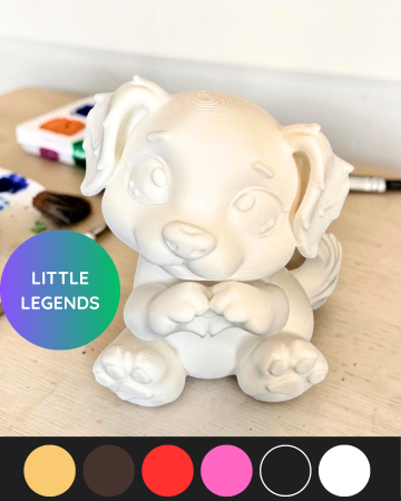 ARTISTINO - set de colorat - Figurina de colorat Cățel Little Legends ARTISTINO