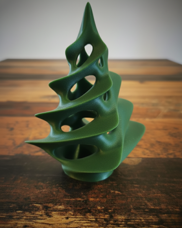 Crăciun - Brad spiralat - suport pentru lumanare LED de tip tea light