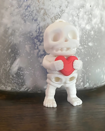 Categorii produse - breloc valentin printat 3d schelet rosu