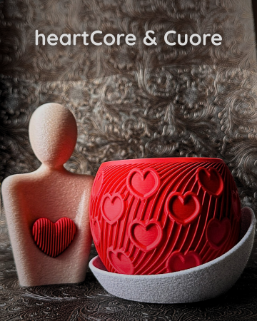 Pentru ea – 8 Martie, Ziua Femeii și Ziua Mamei - heartCore – Ediție 8 Martie | Statuetă decorativă minimalistă - Bundle Set