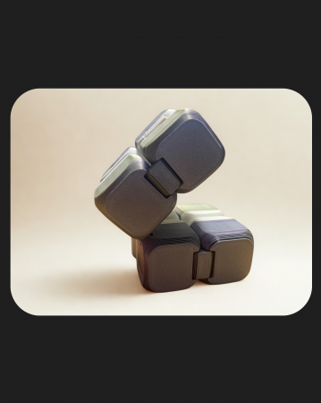 Infinity Cube – Fidget 3D din resturi de filament (stoc limitat) [4]