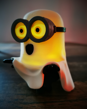 minion fantomă halloween decor printat 3D cu lumină led [2]