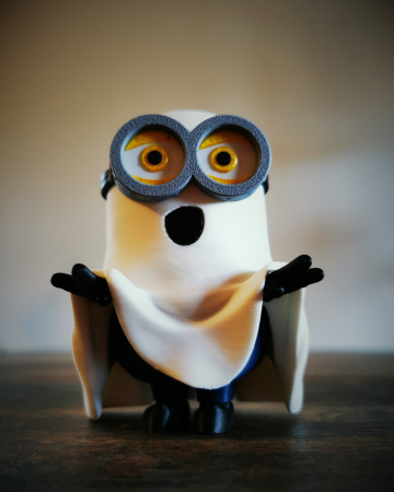 Lămpi și Accente de Lumină – Povești care strălucesc - minion fantomă halloween decor printat 3D cu lumină led