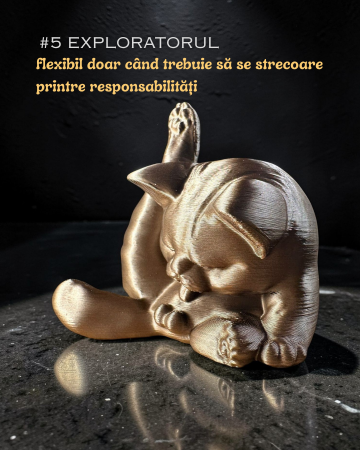 1 Aprilie - Spirit Animal EXPLORATORUL figurina birou cadou amuzant