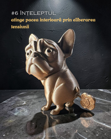 1 Aprilie - Spirit Animal ÎNȚELEPTUL figurina birou cadou amuzant