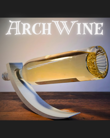 HOMESY - Suport sticlă vin ArchWine – suport curbat cu efect de echilibru