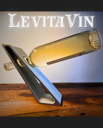 HOMESY - Suport sticlă vin LevitaVin – suport minimalist cu efect de echilibru