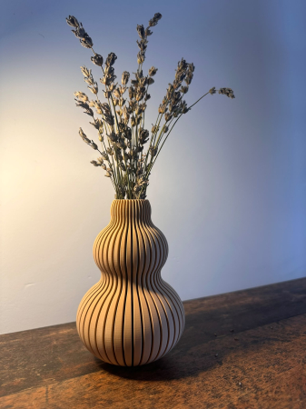 Vază decorativă cu striații verticale Nimbus [1]