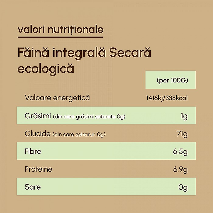 Făină integrală ecologică Secară - 1 kg [3]