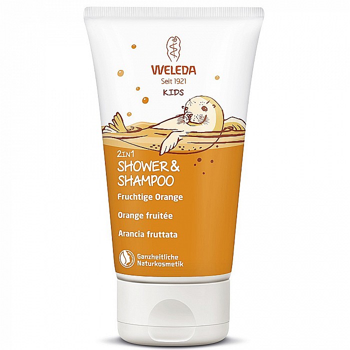 Weleda Kids 2 in 1 gel dus & sampon orange 150 ml [1]