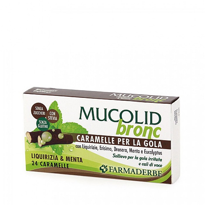 CARAMELE MUCOLID CU LEMN DULCE + MENTA 24buc FARMADERBE [1]