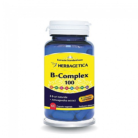 Toate produsele - HERBAGETICA B COMPLEX 100 60cps