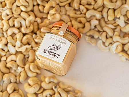 Dulcețuri si creme tartinabile - CREMĂ FINĂ DE CAJU BIO CASHMERE BEIGE - KOMBINUT 200g