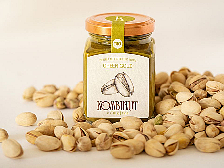 Dulcețuri si creme tartinabile - CREMĂ FINĂ DE FISTIC BIO GREEN GOOLD - KOMBINUT 200g
