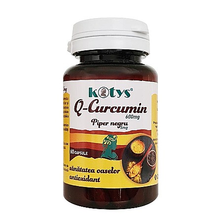 Toate produsele - Q-CURCUMIN 600mg + PIPER NEGRU 5mg 60cps KOTYS