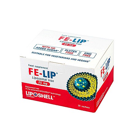 Digestie și tranzit - Fier Lipozomal 20 mg LIPOSHELL® (30 plicuri)